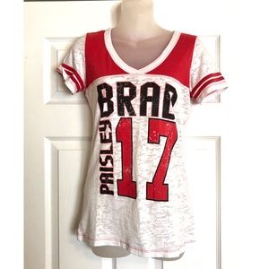Brad Paisley Burnout Jersey Style T-shirt #17